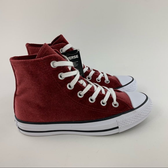 🌹Converse Velvet Hi Top CTAS🌹 - Picture 6 of 8